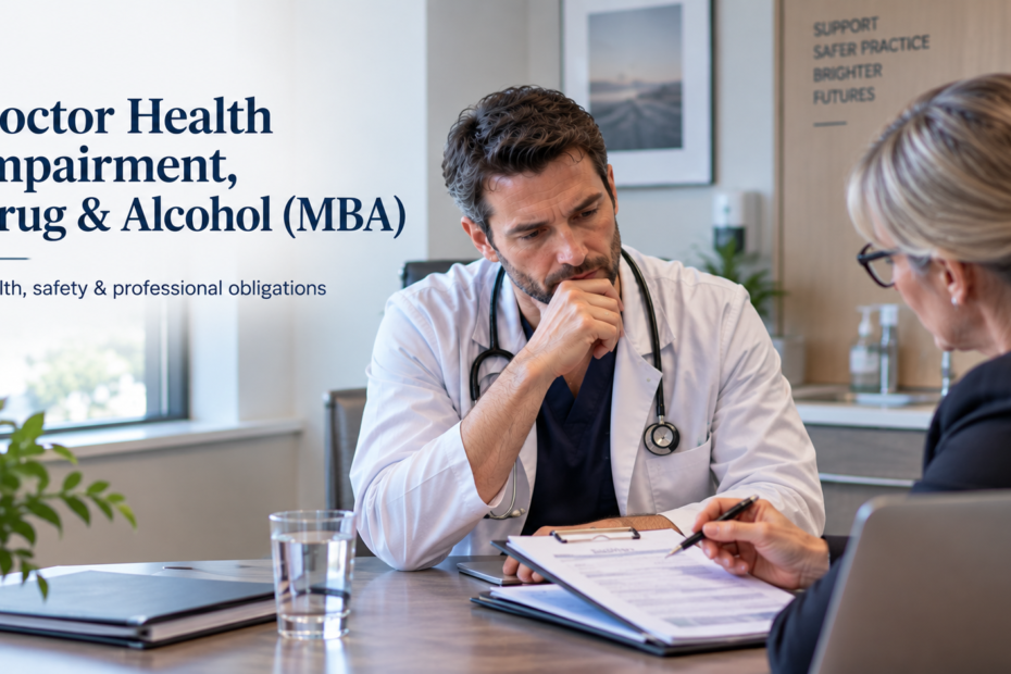 Doctor Health Impairment, Drug & Alcohol (MBA)