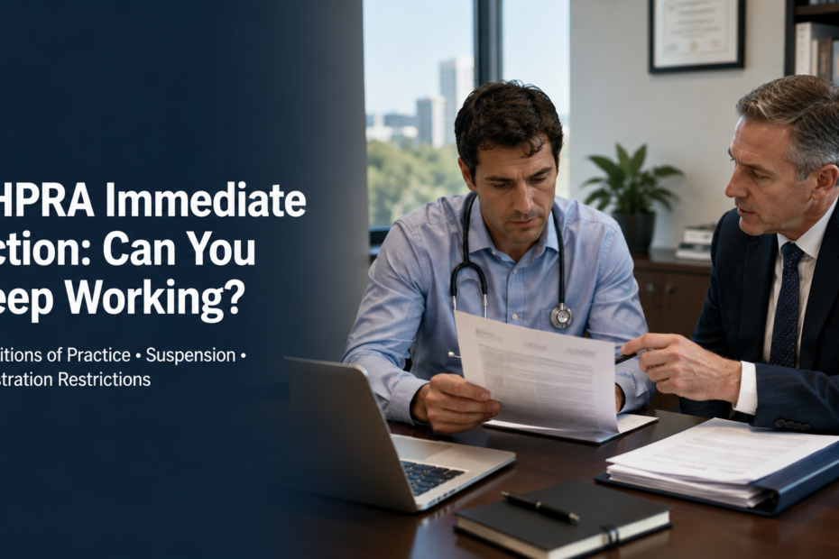 AHPRA Immediate Action: Can You Keep Working?