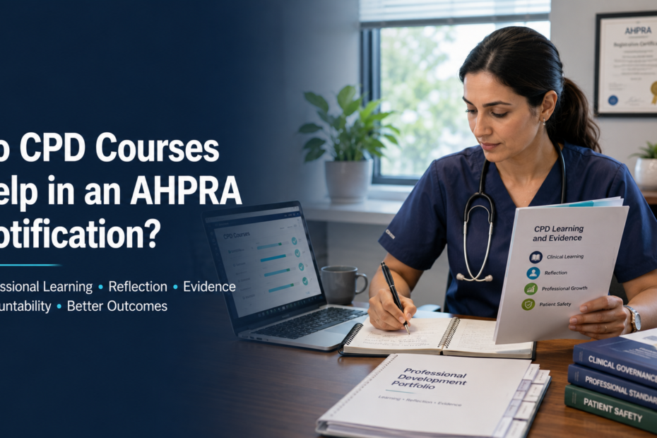 Do CPD Courses Help in an AHPRA Notification?