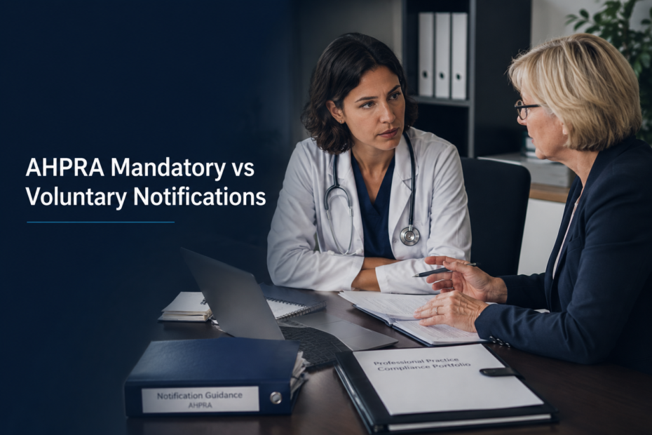 AHPRA Mandatory vs Voluntary Notifications