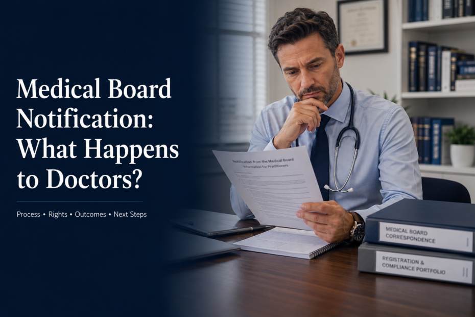 Medical Board Notification: What Happens to Doctors?