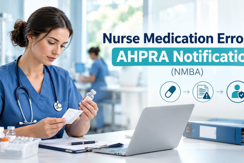 Nurse Medication Error & AHPRA Notification (NMBA)