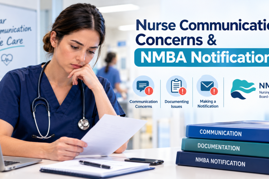 Nurse Communication Concerns & NMBA Notifications