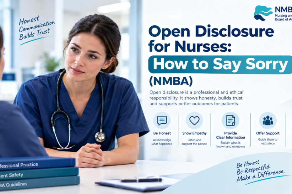 Open Disclosure for Nurses: How to Say Sorry (NMBA)
